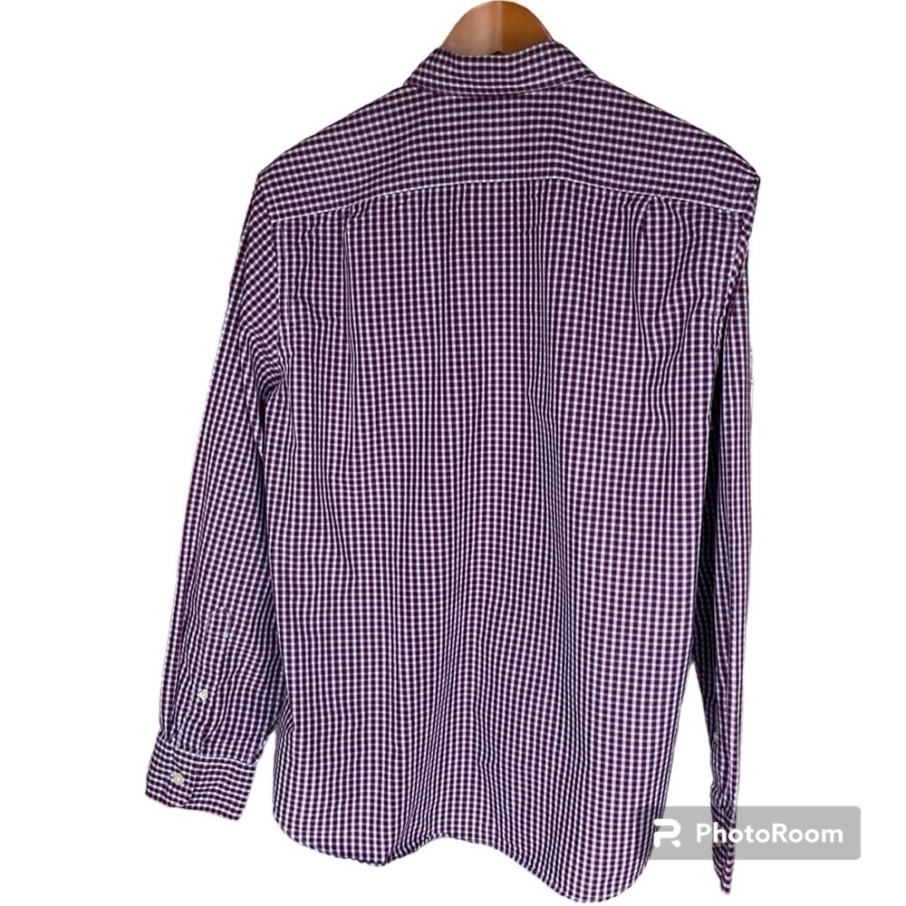 J CREW MENS BUTTON DOWN CHECKED SHIRT SIZE L - Picture 2 of 3